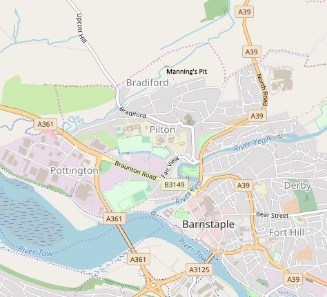 Barnstaple Map