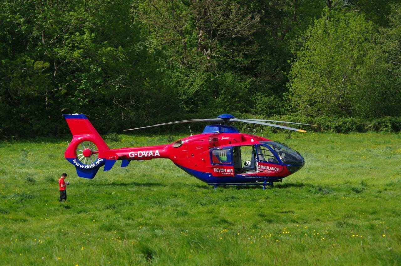 Air Ambulance in Manning's Pit, 2017